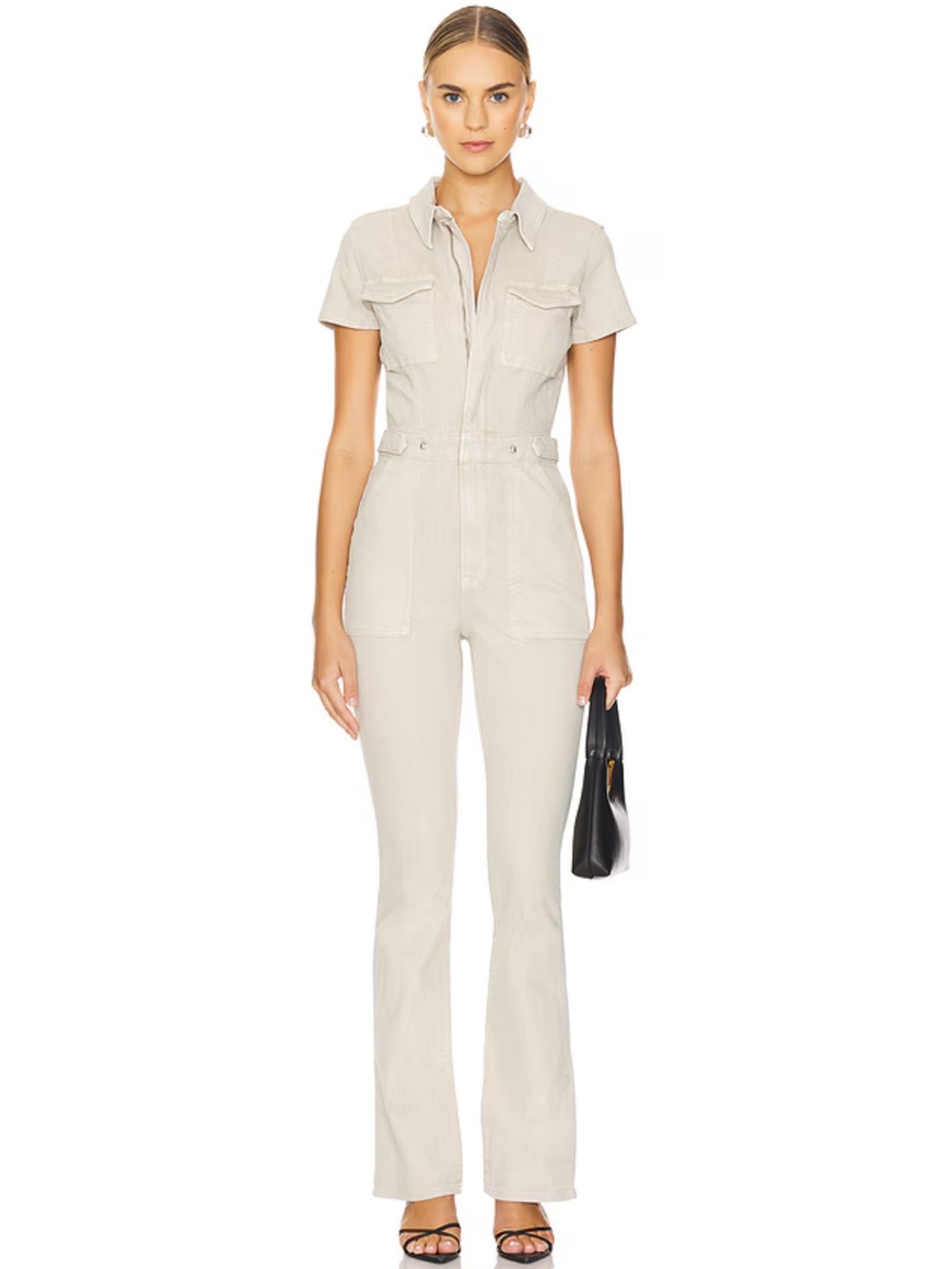 Good American Fit For Success Jumpsuit in Sand004 size Small